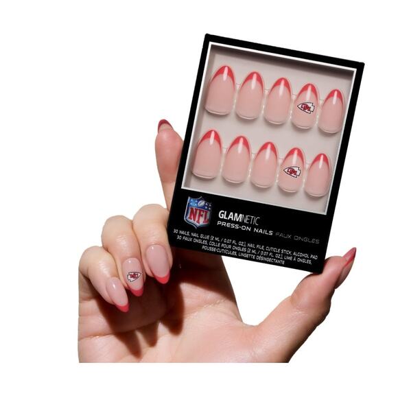 Kansas City Chiefs- Press On Nails-Glamnetic-New In Box - Picture 5 of 7